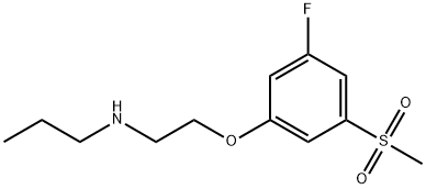 1-Propanamine, N-[2-[3-fluoro-5-(methylsulfonyl)phenoxy]ethyl]- Structure