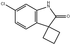 Spiro[cyclobutane-1,3'-[3H]indol]-2'(1'H)-one, 6'-chloro- Structure