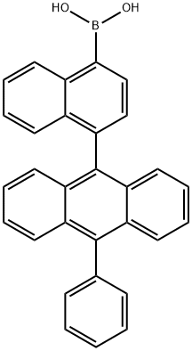 Boronic acid, B-[4-(10-phenyl-9-anthracenyl)-1-naphthalenyl]- 구조식 이미지