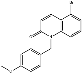 2(1H)-Quinolinone, 5-bromo-1-[(4-methoxyphenyl)methyl]- Structure