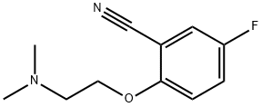 2-[2-(dimethylamino)ethoxy]-5-fluorobenzonitrile 구조식 이미지