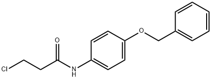 Propanamide, 3-chloro-N-[4-(phenylmethoxy)phenyl]- Structure