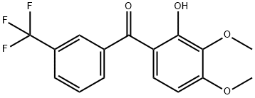 (2-Hydroxy-3,4-dimethoxyphenyl)[3-(trifluoromethyl)phenyl]methanone 구조식 이미지