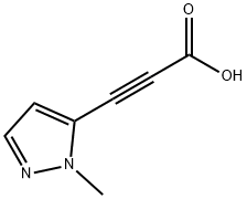 2-Propynoic acid, 3-(1-methyl-1H-pyrazol-5-yl)- Structure