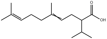 2-Isopropyl-5,9-dimethyl-deca-4,8-diensaeure Structure