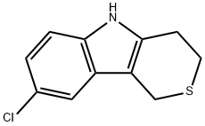 Thiopyrano[4,3-b]indole, 8-chloro-1,3,4,5-tetrahydro- Structure