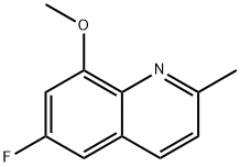 Quinoline, 6-fluoro-8-methoxy-2-methyl- 구조식 이미지