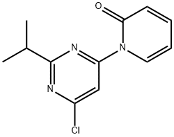 4-chloro-2-(iso-propyl)-6-(1H-pyridin-2-one)-pyrimidine Structure