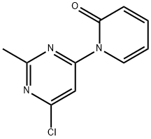 4-Chloro-2-methyl-6-(1H-pyridin-2-one)pyrimidine Structure