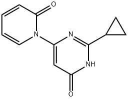 4-Hydroxy-2-cyclopropyl-6-(1H-pyridin-2-one)pyrimidine Structure