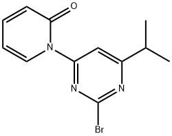 2-Bromo-4-(1H-pyridin-2-one)-6-(iso-propyl)pyrimidine Structure
