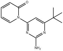 2-Amino-4-(1H-pyridin-2-one)-6-(tert-butyl)pyrimidine Structure