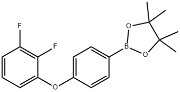 1,3,2-Dioxaborolane, 2-[4-(2,3-difluorophenoxy)phenyl]-4,4,5,5-tetramethyl- Structure