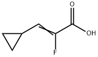 2-Propenoic acid, 3-cyclopropyl-2-fluoro- Structure