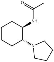 Acetamide, N-[(1R,2R)-2-(1-pyrrolidinyl)cyclohexyl]- Structure