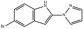 5-Bromo-2-(1H-pyrazol-1-yl)-1H-indole Structure