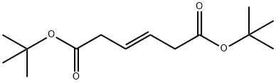 3-Hexenedioic acid, 1,6-bis(1,1-dimethylethyl) ester, (3E)- Structure