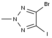 2H-1,2,3-Triazole, 4-bromo-5-iodo-2-methyl- 구조식 이미지