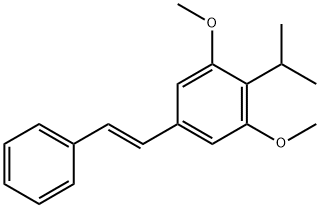 3,5-Dimethoxy-4-isopropyl-trans-stilbene 구조식 이미지