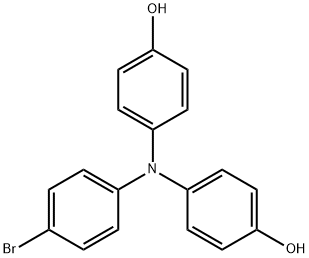 4,4'-((4-bromophenyl)azanediyl)diphenol 구조식 이미지