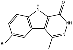 4H-Pyridazino[4,5-b]indol-4-one, 8-bromo-3,5-dihydro-1-methyl- Structure