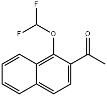 1-[1-(difluoromethoxy)naphthalen-2-yl]ethan-1-one 구조식 이미지