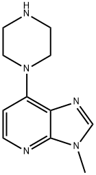 3-Methyl-7-(1-piperazinyl)-3H-imidazo[4,5-b]pyridine 구조식 이미지