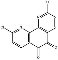 2,9-dichloro-1,10-phenanthroline-5,6-quinone 구조식 이미지