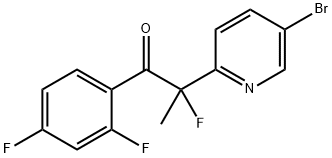 1-Propanone, 2-(5-bromo-2-pyridinyl)-1-(2,4-difluorophenyl)-2-fluoro- Structure