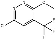 6-chloro-3-methoxy-4-(trifluoromethyl)pyridazine Structure