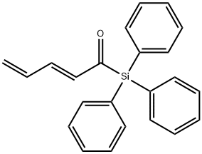 2,4-Pentadien-1-one, 1-(triphenylsilyl)-, (2E)- Structure