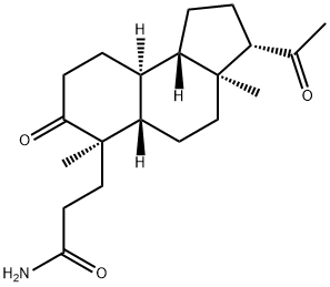 1H-Benz[e]indene-6-propanamide, 3-acetyldodecahydro-3a,6-dimethyl-7-oxo-, (3S,3aS,5aS,6R,9aS,9bS)- 구조식 이미지