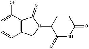 2,6-Piperidinedione, 3-(1,3-dihydro-7-hydroxy-1-oxo-2H-isoindol-2-yl)- 구조식 이미지