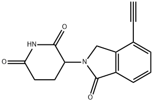 3-(4-Ethynyl-1-oxoisoindolin-2-yl)piperidine-2,6-dione Structure