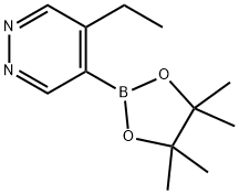 4-ethyl-5-(tetramethyl-1,3,2-dioxaborolan-2-yl)pyridazine Structure