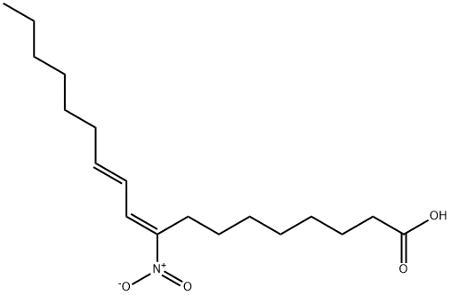 9(E),11(E)-9-nitro Conjugated Linoleic Acid Structure