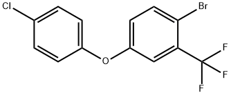 1-?bromo-?4-?(4-?chlorophenoxy)?-?2-?(trifluoromethyl)?- Benzene 구조식 이미지