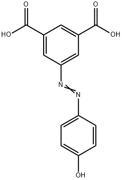 5-[2-(4-hydroxyphenyl) diazene]-1,3-phthalic acid 구조식 이미지