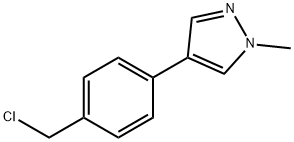 4-[4-(chloromethyl)phenyl]-1-methyl-1H-pyrazole Structure