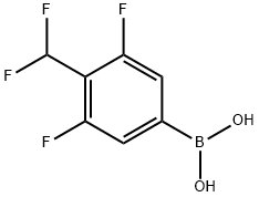 Boronic acid, B-[4-(difluoromethyl)-3,5-difluorophenyl]- 구조식 이미지