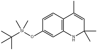 Quinoline, 7-[[(1,1-dimethylethyl)dimethylsilyl]oxy]-1,2-dihydro-2,2,4-trimethyl- Structure