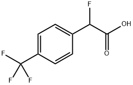 2-fluoro-2-[4-(trifluoromethyl)phenyl]acetic acid 구조식 이미지