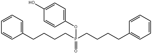 Di-bis(4-phenbutyl)-phosphinic acid 4-hy droxyphenyl ester Structure