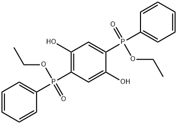 Diethyl phenyl (phenyl) (2,5-dihydroxyph enyl)-bis-(phosphinate) Structure