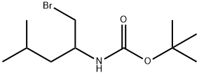 Carbamic acid, [1-(bromomethyl)-3-methylbutyl]-, 1,1-dimethylethyl ester (9CI) Structure