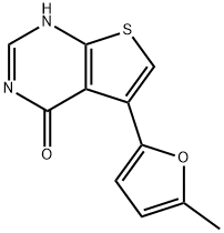 Thieno[2,3-d]pyrimidin-4(1H)-one, 5-(5-methyl-2-furanyl)- 구조식 이미지