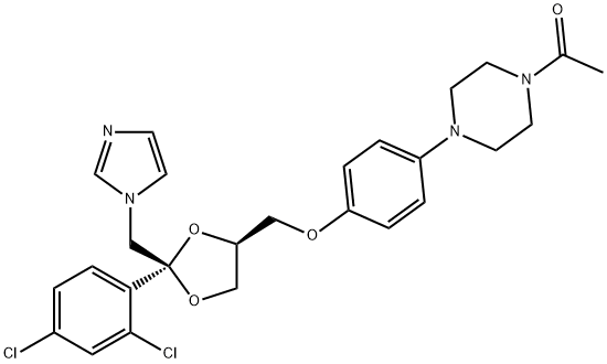 (+)-Ketoconazole Structure