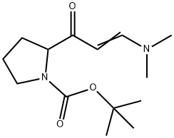 2-(3-Dimethylamino-acryloyl)-pyrrolidine-1-carboxylic acid tert-butyl ester 구조식 이미지