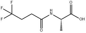 (2S)-2-(4,4,4-trifluorobutanoylamino)propanoic acid Structure
