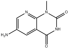 Pyrido[2,3-d]pyrimidine-2,4(1H,3H)-dione, 6-amino-1-methyl- 구조식 이미지